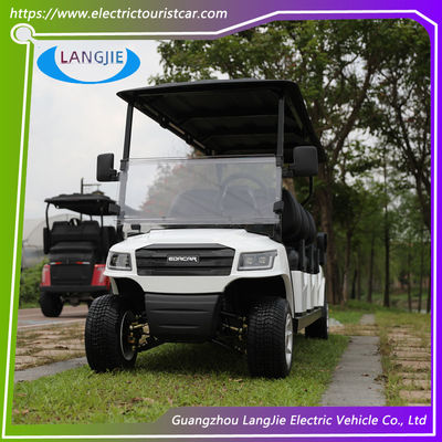 Harga yang bagus Warna Putih 48V 5KW AC Motor Electric Golf Carts Dengan 8 Kursi Mudah Dioperasikan on line