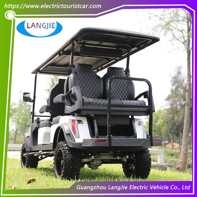 6 Seater 48V5KW Mobil Berburu Listrik Kemampuan mendaki yang baik Mobil Golf Listrik Baru dengan CE