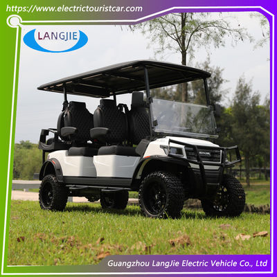 kualitas 6 Seater 48V5KW Mobil Berburu Listrik Kemampuan mendaki yang baik Mobil Golf Listrik Baru dengan CE pabrik