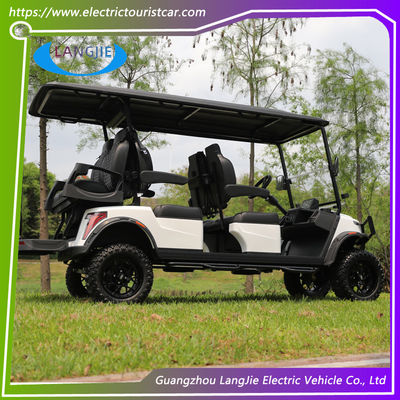 6 Penumpang Electric Hunting Car Mini Battery Powered Bus Dengan Sistem AC 48V