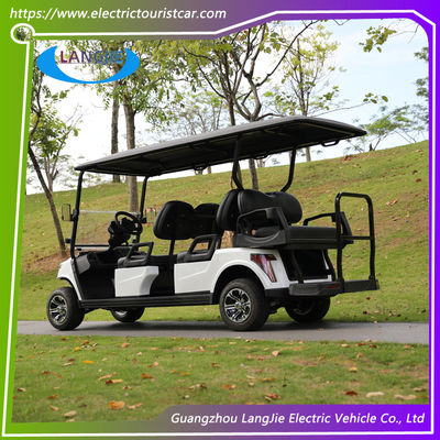 Club Mobil 6 Penumpang Golf Karet Dengan Baterai Kering Mobil Listrik Golf Karet Untuk Multi 8v * 6pcs