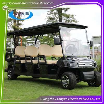 OEM 8 Seater Electric Golf Cart Maintenance-Free Battery AC Motor Golf Buggy untuk Bandara