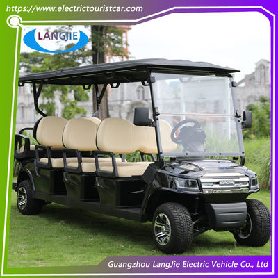 OEM 8 Seater Electric Golf Cart Maintenance-Free Battery AC Motor Golf Buggy untuk Bandara