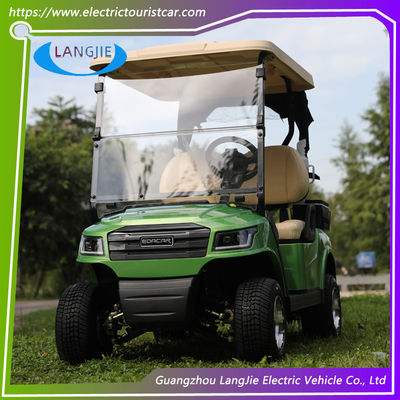 2 Seat Electric Golf Cart AC Motor Gratis Perawatan Baterai Club Mobil Untuk Lapangan Golf