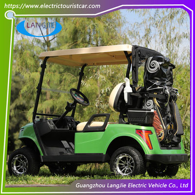 Safety Electric Golf Buggy 2 Seater Electric Car AC Motor Dengan Baterai Asam Gratis