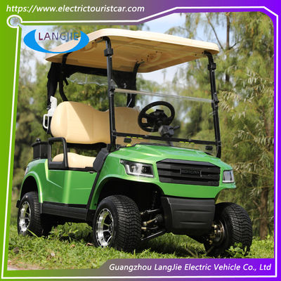 2 Orang Klub Mobil Golf Cart AC Controller Electric Golf Buggy Untuk Hotel Reasort