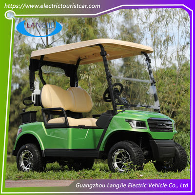 Mobil Klub Golf Listrik Berkualitas 2 Tempat Dengan Motor AC 48V 4KW Low Speed Golf Car