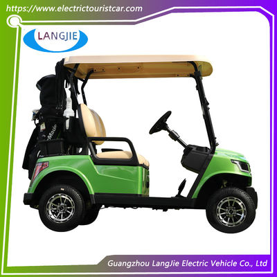 4 Roda 2 Orang Electric Club Golf Cart Mobil 48V Baterai Powered Dengan Atap