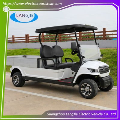Dua kursi AC Motor Electric Car Left Hand Drive Electric Mini Truck Untuk Hotel Hiburan