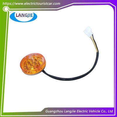 Lampu belakang LED, Lampu rem Bulat Marshell Oranye 12V Stop Lampu Indikator Golf Cart Aksesoris