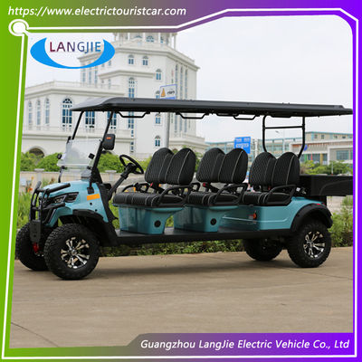 Dikustomisasi 5KW Motor Baterai Daya 40KM Max.speed Lifted Off Road Golf Electric Karet