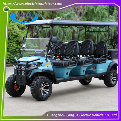 Disesuaikan 48 Volt 6 Seat Street Legal Golf Electric Cart Safty Digunakan Untuk Anak-anak