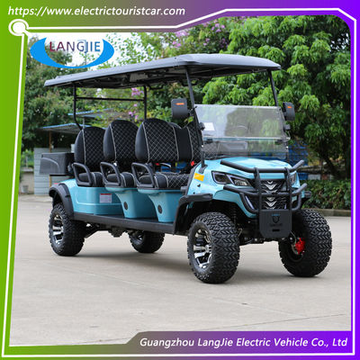 Disesuaikan 48 Volt 6 Seat Street Legal Golf Electric Cart Safty Digunakan Untuk Anak-anak
