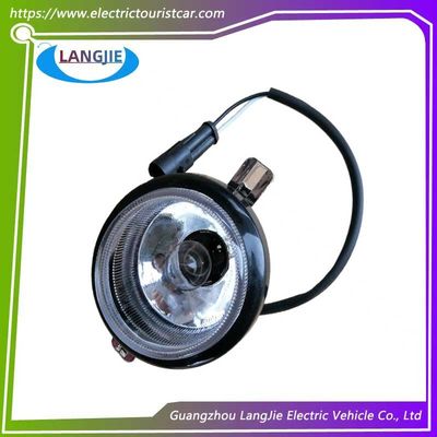 Lampu depan Pencahayaan 12V LED Cahaya Putih Hitam Bagian Golf Cart