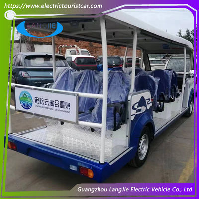 14 Seater Bus Penumpang Gas 1,25L Gasoline Sightseeing Car Eco Friendly