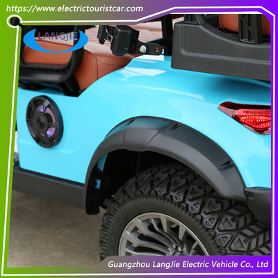 Efisiensi Tinggi 4 Roda Electric Golf Cart 48v Resort Car Charger Untuk Hotel