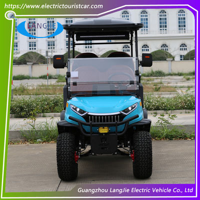 Efisiensi Tinggi 4 Roda Electric Golf Cart 48v Resort Car Charger Untuk Hotel