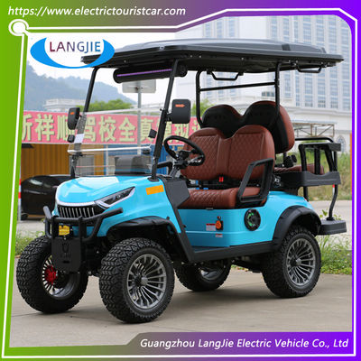 Baterai Dioperasikan 4 Roda Electric Golf Cart 48V Motor Suits Untuk Hotel