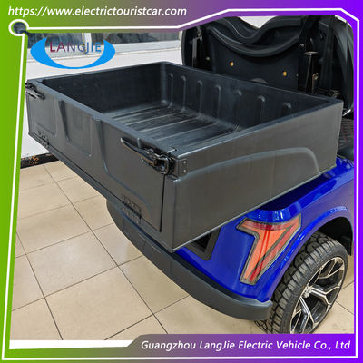 Biru 2 Seaters Club Mobil Golf Cart untuk Sekolah 30km / H Max Kecepatan
