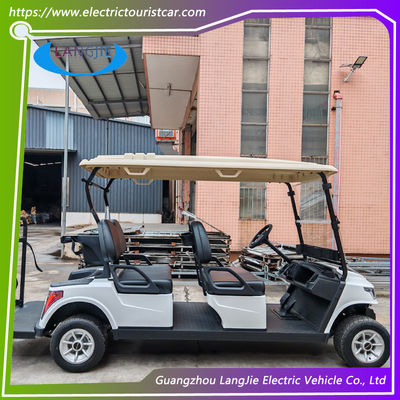 Harga yang bagus 48 Voltage Four Seater Electric Car AC Controller Fuel Typee Club Car Golf Cart untuk Hotel on line