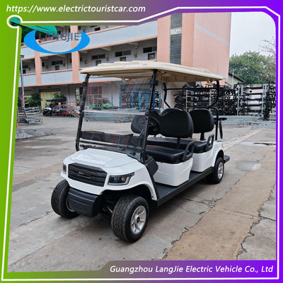 Electric Golf Buggy 2 Seater Dengan AC Motor 48 Volt Club Car Untuk Hotel Bandara