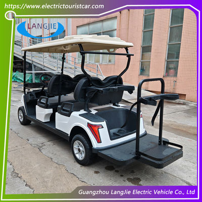 Electric Golf Buggy 2 Seater Dengan AC Motor 48 Volt Club Car Untuk Hotel Bandara