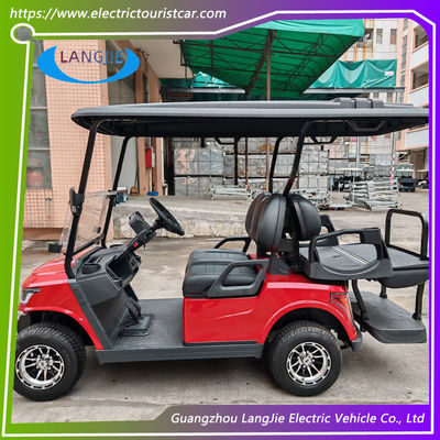 Harga yang bagus 4 Kursi 4 Roda Kereta Golf Listrik AC Penyewaan Mobil Wisata Untuk Kota Jalan Berjalan on line