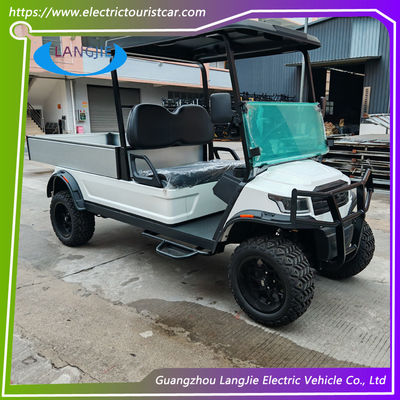 2 Seat Electric Baggage Cart 48V AC Motor Driven Battery Powered Carry Van For Park