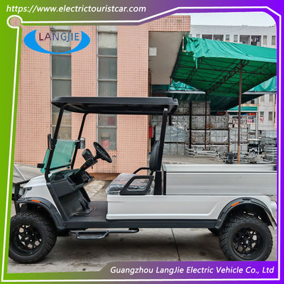Warna Putih 2 Seats Electric Baggage Cart Buggy Dengan AC Motor Untuk Parkir