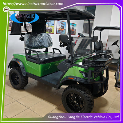 Mobil Wisata Listrik 4 Roda Kereta Golf Listrik 48V AC Motor 2 Seater Untuk Mobil Resort