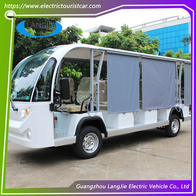 Sesuaikan Park University Electric Car Tour Dengan 14 Seater 72V 5.5KW Baterai Kering