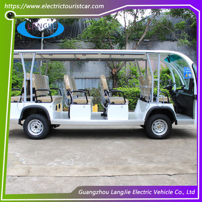 Sesuaikan Park University Electric Car Tour Dengan 14 Seater 72V 5.5KW Baterai Kering