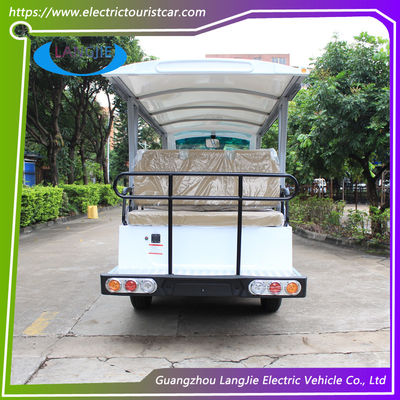 72V 7.5KW AC Motor Electric City Bus 14 Orang Electric Shuttle Vans Max.Speed 30 Km/H