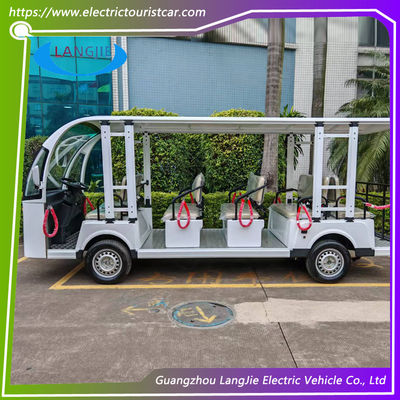 14 Kursi New Electric City Bus AC Motor 72V Kendaraan penumpang listrik Untuk parkir