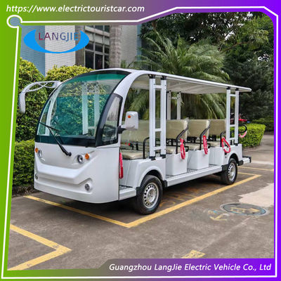 14 Kursi New Electric City Bus AC Motor 72V Kendaraan penumpang listrik Untuk parkir