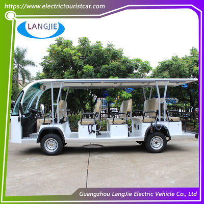 4 Roda Mobil Listrik 14 Kursi Electric Sightseeing Bus 72V 7.5KW AC Motor Max.Speed 30 Km/H