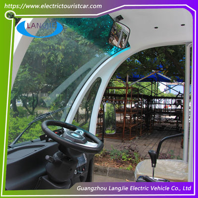 2 Penumpang Golf Food Cart Loading 900kgs AC Motor Electric Freight Car Untuk Pabrik