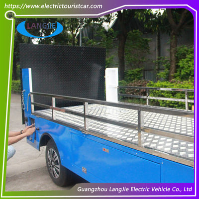 2 kursi Electric Baggage Cart dengan kursi yang nyaman AC motor 5KW untuk Hotel