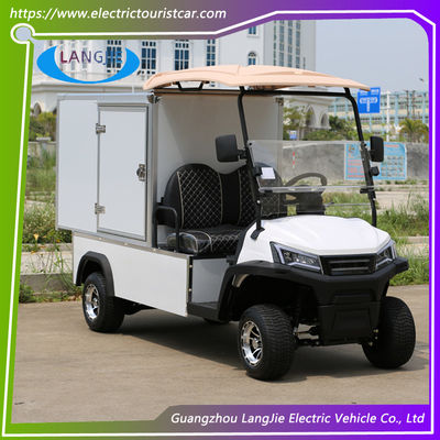 AC Motor Driven Electric Baggage Cart 2 Seats Electric Golf Buggy Untuk Resor