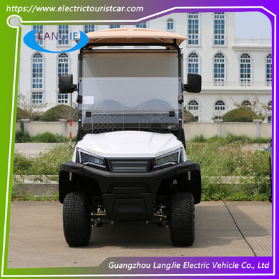 Dua Kursi Electric Utility Golf Cart 48V AC Hotel Buggy Mobil Dengan Atap Kotak Kargo
