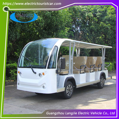 Harga yang bagus Empat roda 14 kursi kendaraan penumpang listrik 72V 7.5kw AC Motor Untuk parkir on line