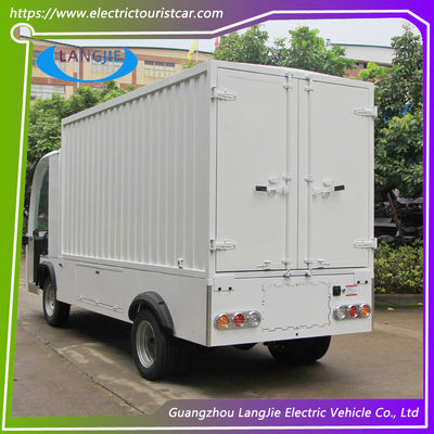 Kontainer Besi Keranjang Baju Listrik ACmotor Vans Kargo Kecil Dengan 2 Kursi Untuk Hotel