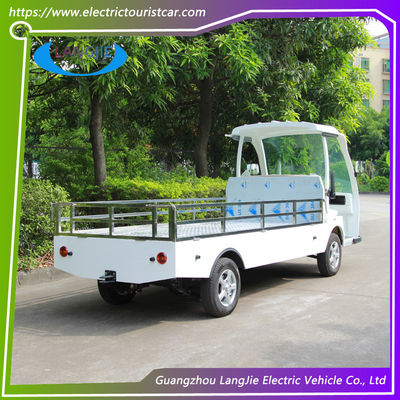 2 kursi Baterai Powered Electric Baggage Cart AC Motor 48V Controller Untuk Pabrik