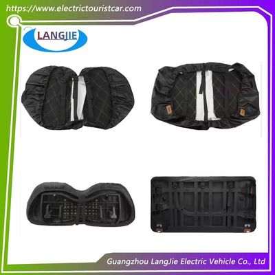 Club Car DS Golf Mobil Bagian Depan Cushion Double Diamond Pattern Seat Set Hitam Aksesoris