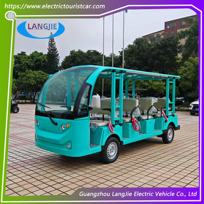 7.5kW AC Motor 11 Seat Electric Tourist Car Max Speed 30km/H Untuk Transportasi Daerah Umum