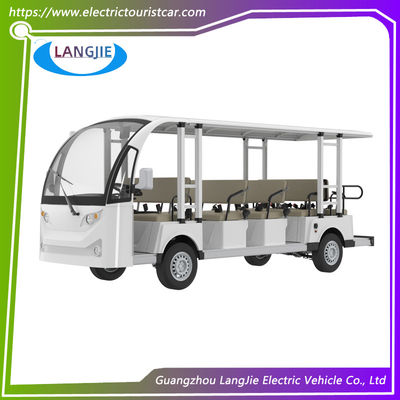 Mobil Shuttle Listrik 72V AC Motor 14 Penumpang Mobil Wisata Listrik Untuk Kampus