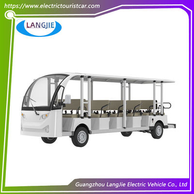 17 Seater Electric Car Tour AC Motor 72V Waktu pengisian 8 ~ 10h Untuk Penyewaan Mobil Wisata