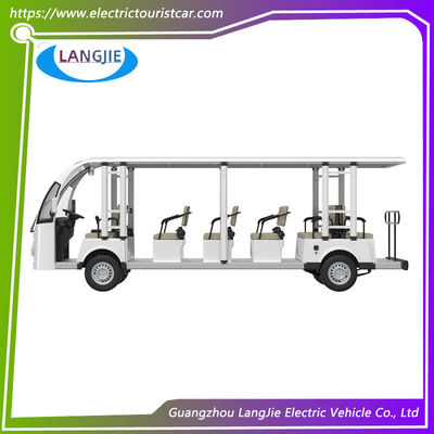 17 Seater Electric Car Tour AC Motor 72V Waktu pengisian 8 ~ 10h Untuk Penyewaan Mobil Wisata