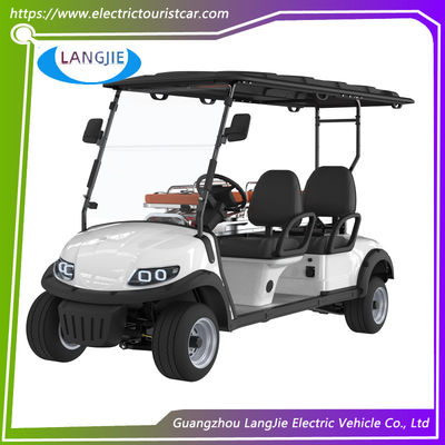 2 kursi + 1 tempat tidur Kereta golf bertenaga listrik Motor AC 5KW Mobil Ambulans Listrik Untuk Rumah Sakit