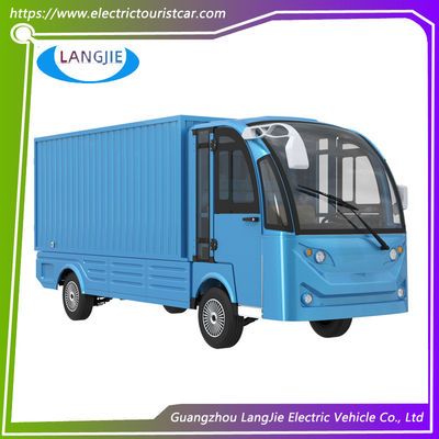 2 Seater 72V Kereta Barang Kereta Baju Putih Listrik Dengan Kotak Kargo Besar untuk Pabrik